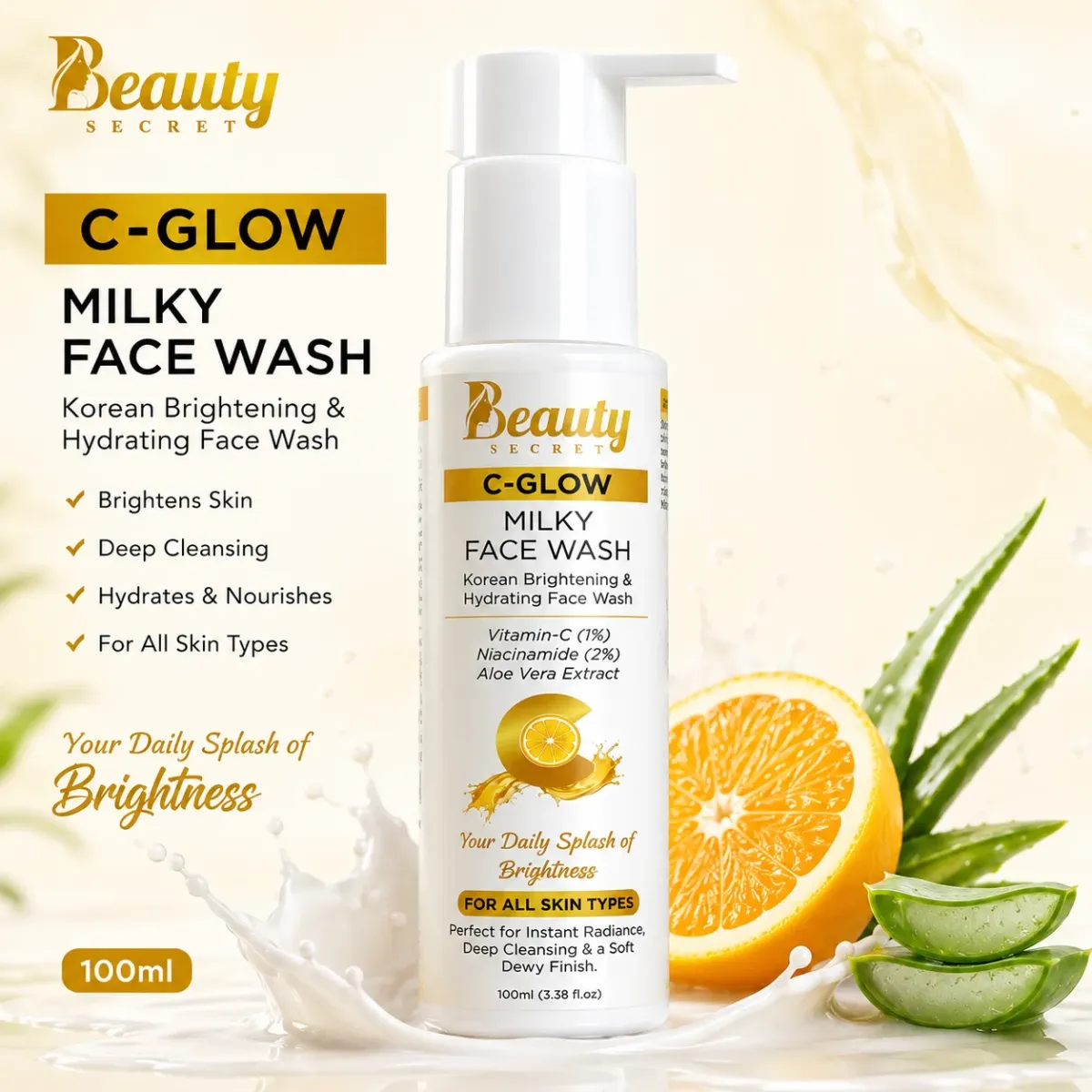 C-Glow Milky Face Wash