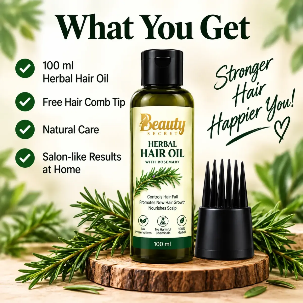 Beauty Secret Rosemary Herbal Hair Oil